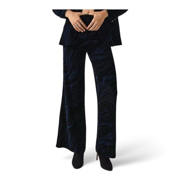 ba&sh Teana Marble Print Velvet Pants NWT - Picture 1 of 10
